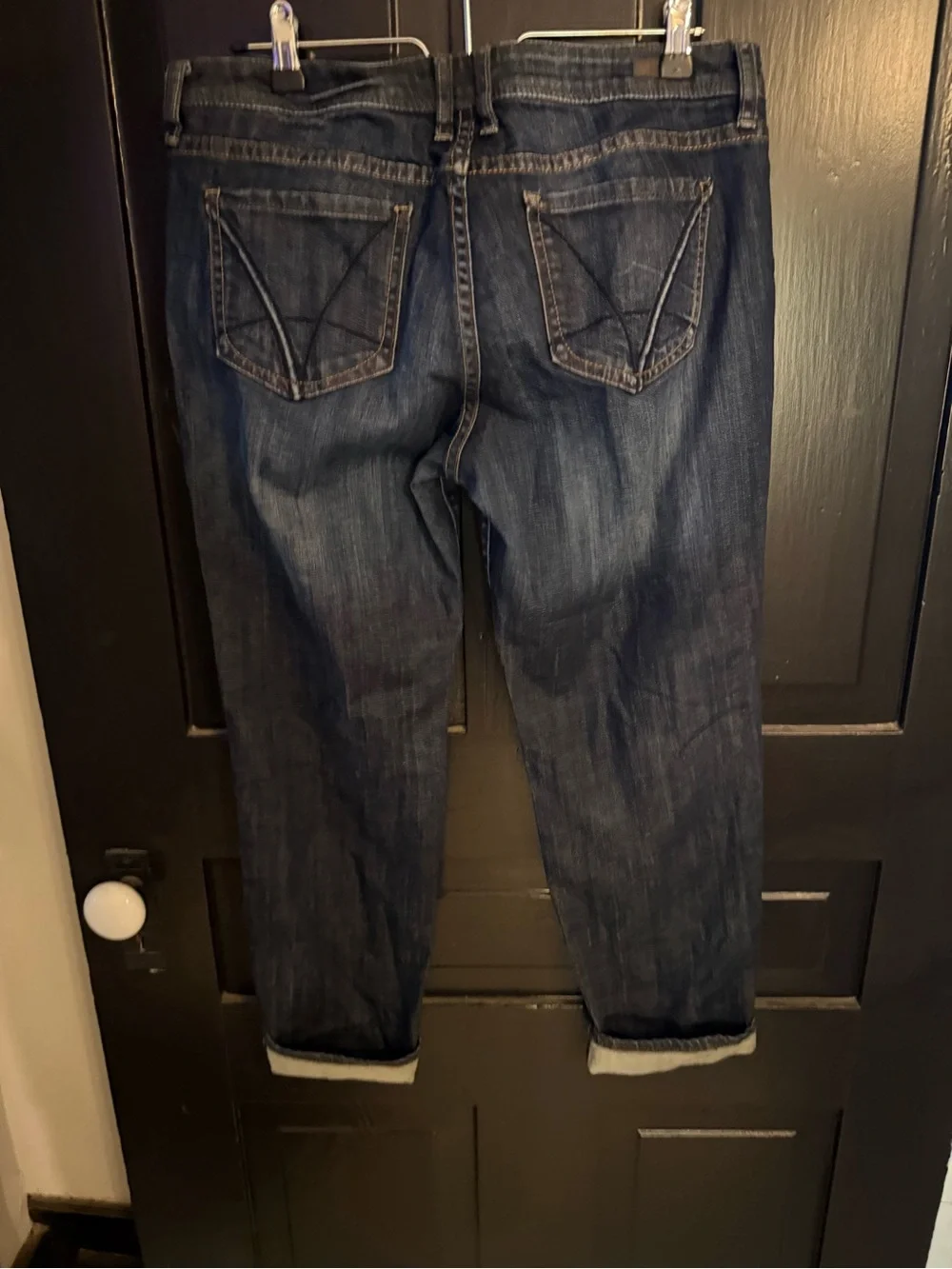Kut from the Kloth Dark Blue Cropped Ankle Jeans